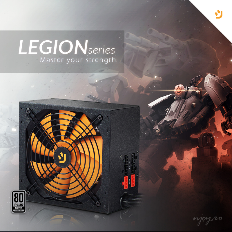 nJoy lanseaza doua noi surse semi-modulare PC, Legion Series, si doua modele de carcase gaming, Ice Cage si Zion*