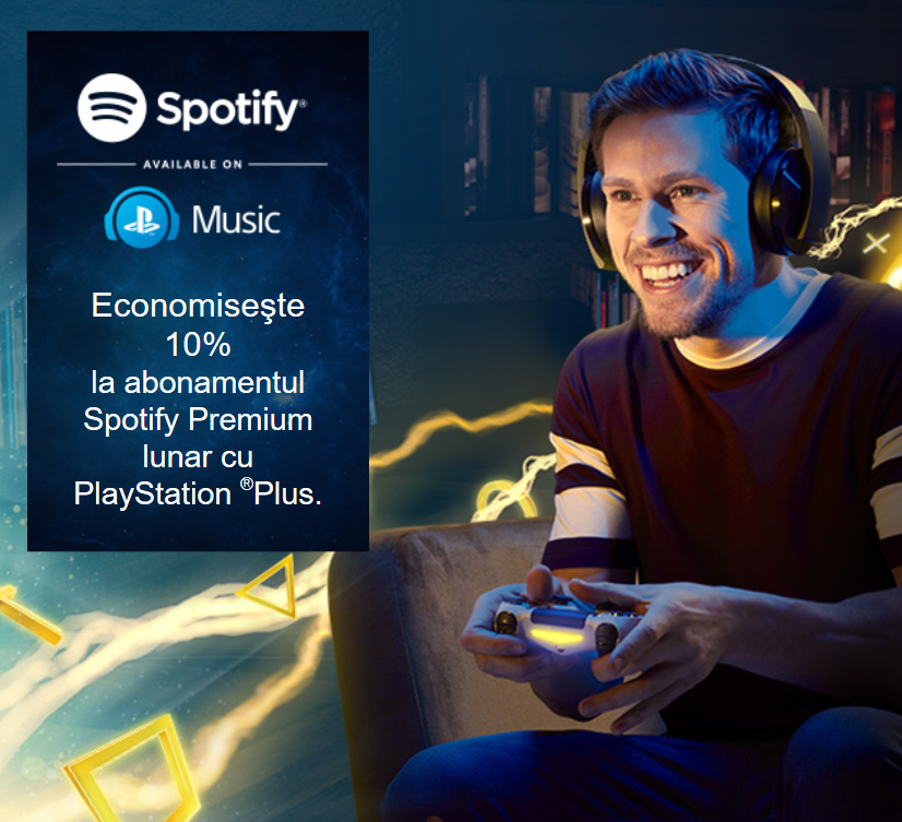 Membrii PlayStation Plus primesc o reducere de 10% la Spotify Premium