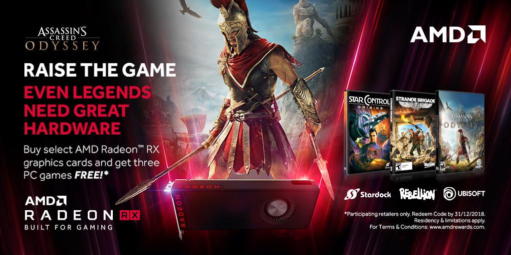 Star Control: Origins, Strange Bridage și Assasin’s Creed Odyssey gratuit pentru PC la achiziționarea unei plăci grafice Radeon RX Vega, RX 580 sau RX 570