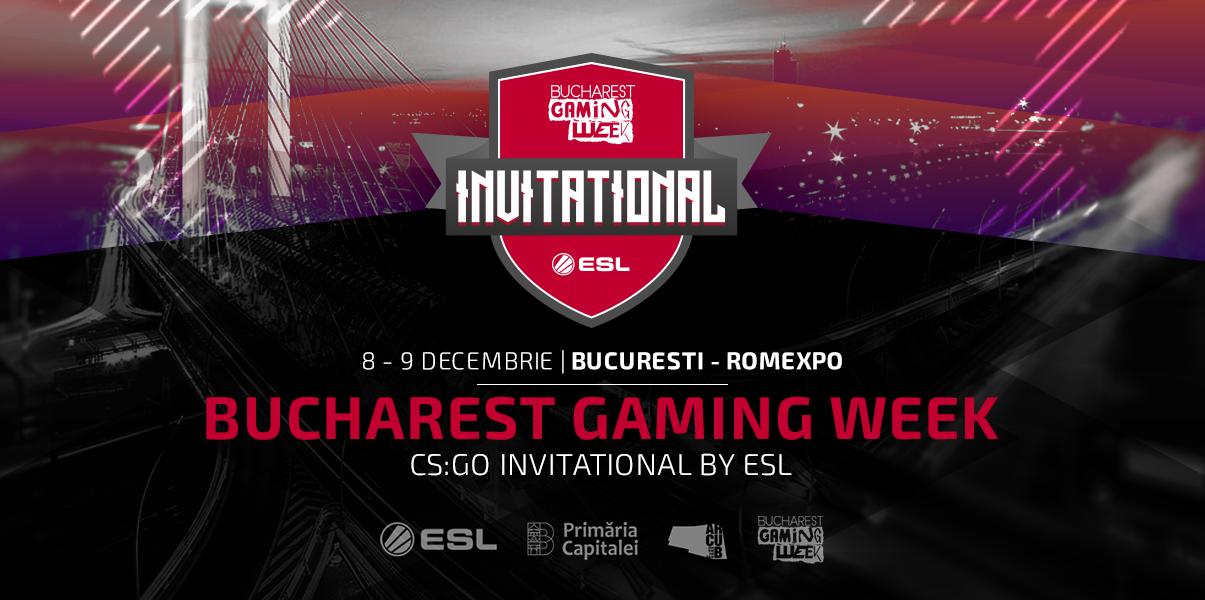 Premii de 50.000 Euro: Bucharest Gaming Week Invitational by ESL aduce în arenă echipe de CS:GO de renume internațional