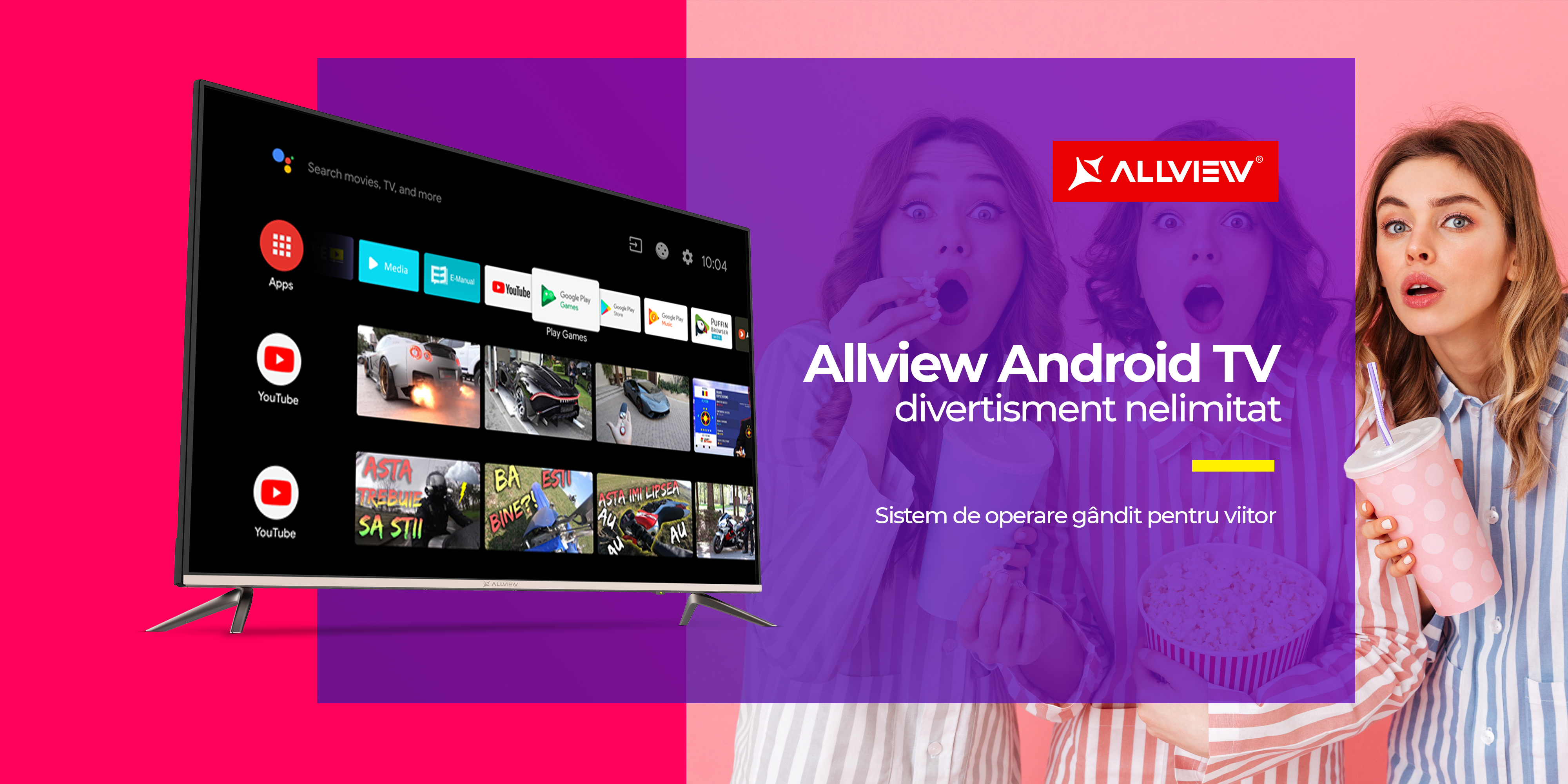 Allview Android Tv – divertisment nelimitat Sistem de operare gândit pentru viitor